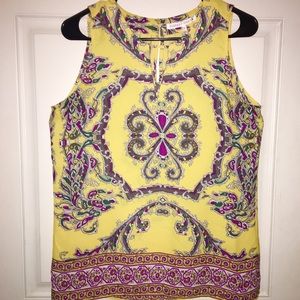 ⭐️Yellow and purple- Violet & Claire tank